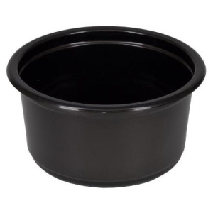 Дно контейнера СпК-115-350 мл черный (D-115, H-58.6мм) СтиролПласт  (50 шт.500 шт.)