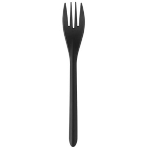 Вилка одноразовая 180 мм Премиум (PP) черная box4food (501000 шт.) 4032