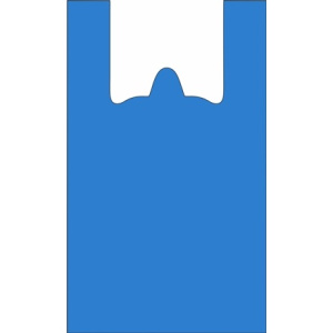 Пакет-майка ПНД 24+12х45 (10 мкм) синяя Солпласт (1003000 шт.)