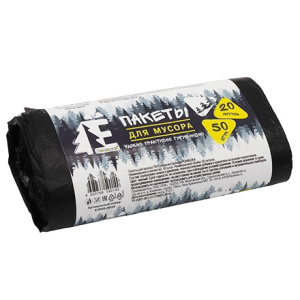 Мешок дмусора ПНД 20 л (50 шт.) рулон Ё-РОМАШКА (125 шт.) ЕЛР20-5025