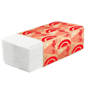 Полотенца бумажные 2-сл. V-сложение (200 л.) FOCUS (115 пачек) арт. 5049974