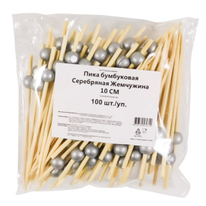 Пики деревянные Серебряная Жемчужина 100 мм (100 шт.) (140 шт.)