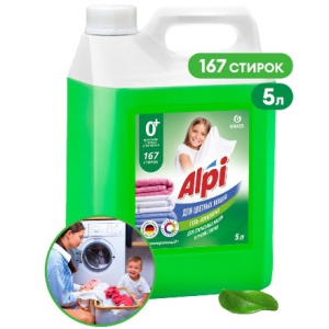 Средство для стирки 5,0 л AlpiColorGel GRASS (14 шт.) 125186