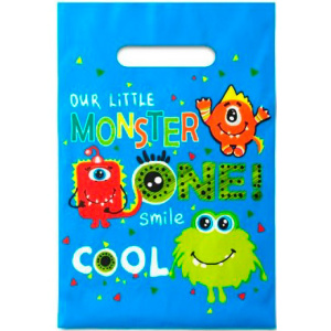 Пакет с прорубной ручкой ПВД 20х30 (30 мкм) Монстры (1002000 шт.) Интерпак