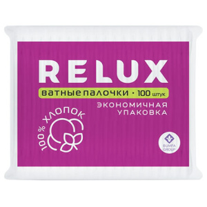 Палочки ватные в  пп (100 шт.) RELUX (152 шт.) 117581 1