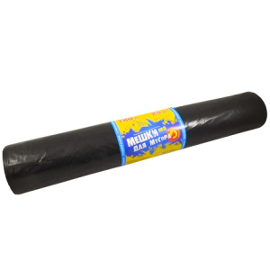 Мешок дмусора ПВД 180 л (25 шт.) рулон 40 мкм АссПак (15 шт.)