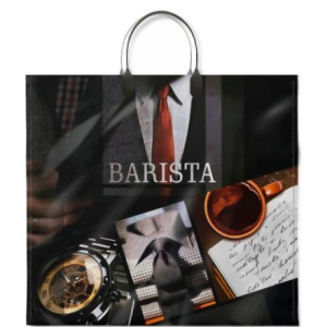 Пакет с пластиковой ручкой ПВД 37х34 (80 мкм) Бариста (10100 шт.) Интерпак