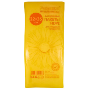 Пакет фасовочный ПНД 22х35 Ромашка с фальцами (110 упак.) 1506