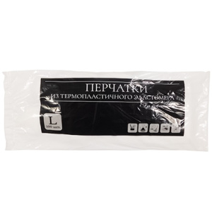 Перчатки Эластомер (100 шт.) ТПЭTPE L (130 шт.)