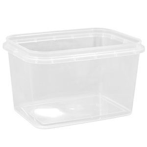 Контейнер прямоугольный  500 мл упорное кольцо+конт.замок (91х120х72) Перинт (250 шт.) бк