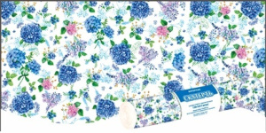 Скатерть в рулоне ПВД 120х160 (35 мкм) Гортензия (5 шт.) (125 шт.) Интерпак