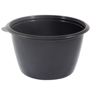 Дно контейнера круглый ССПК-14154-750 мл (PP) черное (D-144, H-84 мм) BRO PACK (50300 шт.)
