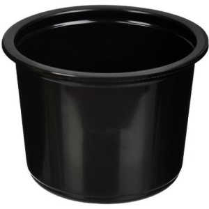 Дно контейнера СпК-115-500 мл черный (D-115, H-82.6мм) СтиролПласт  (50 шт.500 шт.)
