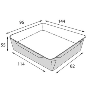 OpSalad  450 ДНО 144х96х55 (50800 шт.) OSQ 2