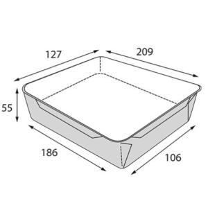 OpSalad  800 ДНО 207х127х55 (50400 шт.) OSQ 2