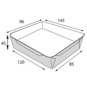 OpSalad  400 ДНО 145х95х45 (50800 шт.) OSQ 2