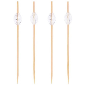 Пики деревянные  90 мм Кристалл прозрачный (100 шт.) AVIORA (150 шт.) 491-052 2