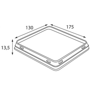 OpSalad  500 крышка 165х120 (50600 шт.) OSQ 2