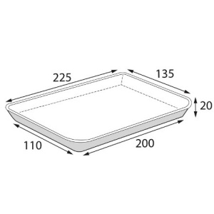 Лоток для сервировки PLATTER 400 (50850 шт.) OSQ 2